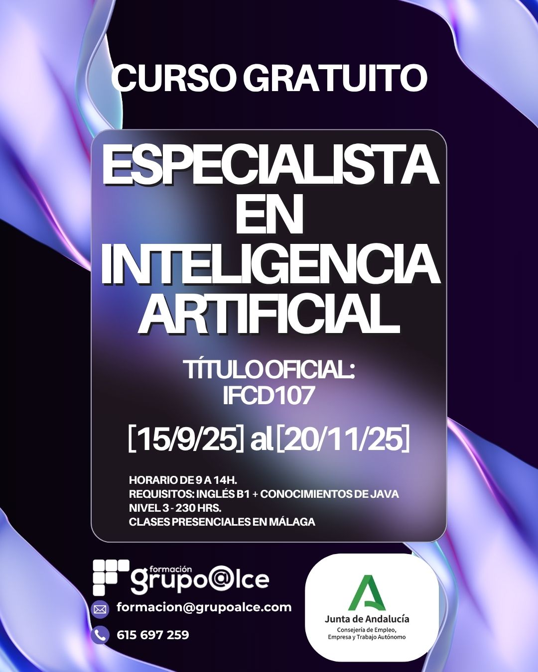 CURSO ESPECIALISTA EN IA ALCE curso especilista ia grupo alce