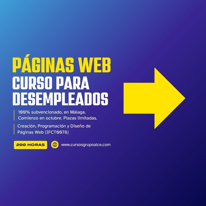 MÁS INFORMACIÓN CURSO WEB GRUPO ALCE